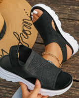 Comfortelle™ Sandalen mit Anatomischer Sohle und Premium-Leichtigkeit in Schwarz