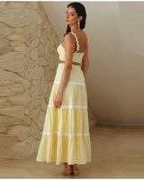 Liesbeth™ - Bohemien Sommerkleid in Gelb