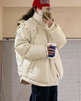 Gepo | Gepolsterte Winterjacke in Weiß
