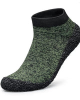 TrailSole – Barfuß Trail Socken Schuhe in Grün
