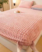 Bettwäsche-Set aus samtigem und flauschigem Stoff / Extreme Weichheit für mehr Komfort beim Schlafen! in Pink