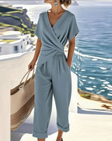 Colleen™ Schickes Zweiteiliges Ensemble in Blau