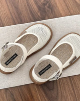 Bellevie™ Sandalen Mit Handgefertigter Flechtoptik und Atmungsaktivem Design in Beige