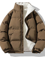 Predrag – Übergroß Winter Daunen Jacke in Braun
