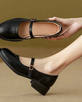 Arlet - polierte Mary-Janes in Schwarz