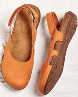 Robin- Bequeme Damen Komfort Sandalen in Orange