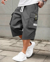Chicago™ Cargo-Shorts mit bequemem Sitz und verlängerter Länge in Grau