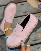 Jasha – Loafer Mit Runder Spitze Und Rutschfester Sohle in Rosa