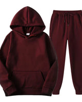 Erik | Sportiver Herren-Track­suit in Bordeauxrot
