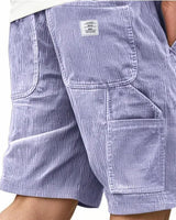 Jesper – Bequeme Cargoshorts in Lila