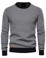 Steinmann | Herrenpullover mit Rautenmuster in Schwarz