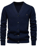 Schneider - Warmer Herren Cardigan mit V-Ausschnitt in Dunkelblau