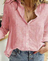 Damen lässige Sommerbluse in Rosa