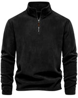 ROMAN - Warmer Herren Langarm-Pullover in Schwarz
