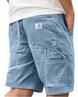 Jesper – Bequeme Cargoshorts in Blau