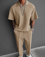 Primoz – Elegantes Zweiteiliges Set in Khaki