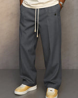 Victor - Elegante Herrenhose mit verstellbarem Tunnelzug in Dunkelgrau