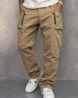 Ricky | Bequeme Baumwoll-Cargohose für Herren in Khaki