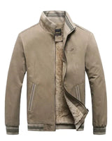 Sebastian - Fleecegefütterte Winterjacke in Hellbraun