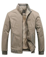 Sebastian - Fleecegefütterte Winterjacke in Khaki