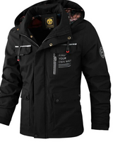Hochwertige wasserdichte Winterjacke für Herren in Schwarz
