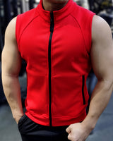 WorkoutFit Fleece-Weste in Rot