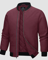 Warme Winterjacke für Männer - Mathias in Weinrot