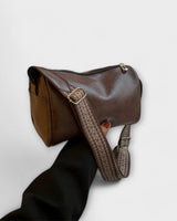 Schicke Schultertasche Damen in Dunkelbraun