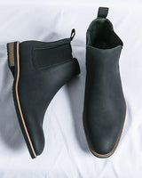 Elias | Chelsea-Stiefel aus Leder in Mitternachtsschwarz
