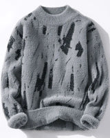 RILEY -Winterdesign-kunstpullover in Grau