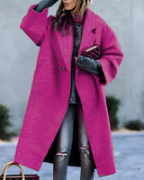 Yoni - Klassischer Retro-Mantel in Rosa