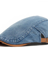 Schiebermütze aus Premium Denim in Blau