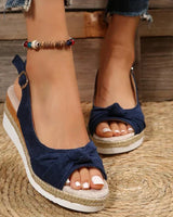 Charlotte | Leicht Verstellbar Sandalen in Blau