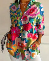 Annika | Bunte Bluse mit verspieltem Print in Mischung