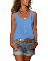 Nyla - Damen-Tanktop im trendigen Design in Blau