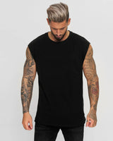 Kryven™- Tanktop aus Premium-Strick mit Muscle-Fit-Schnitt in Schwarz