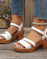 Kennedy | Knöchelriemen Leicht Sandalen in Weiß (Fast ausverkauft)