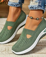 Madelline - Damen-Slipper mit Keilabsatz in Grün