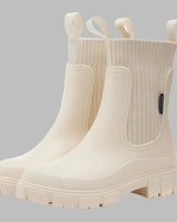 Damen wasserabweisende Chelsea Boots in Beige