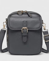 Elegante Schultertasche Damen in Grau