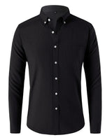 Gherasim – Elegantes Oxford-Hemd in Schwarz