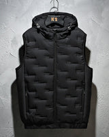 Cassian Premium Kapuzenweste in Schwarz