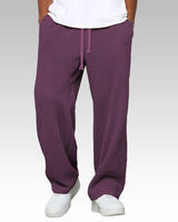 Androw – Bequeme Hose Mit Weitem Bein in Dunkelviolett