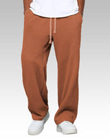 Samuel – Weite Komforthose mit verstellbarem Bund in Orange-rot