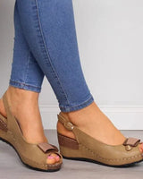 Prynn  | Orthopädische Absatzsandalen in Braun
