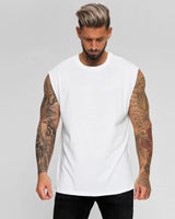 Kryven™- Tanktop aus Premium-Strick mit Muscle-Fit-Schnitt in Weiß
