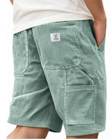 Lucas - Veredelte Cargoshorts in Hellgrün