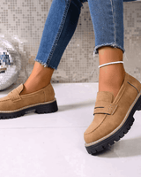 Jasha – Loafer Mit Runder Spitze Und Rutschfester Sohle in Braun