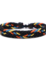 Gjergj – Modisches Seilarm Band in Schwarz