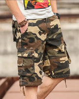 Frontier™ Cargo-Shorts mit Camouflage-Muster und Funktionellen Cargotaschen in Khaki-Camouflage